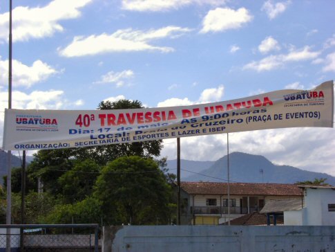 Faixa da 40 Travessia de Ubatuba. - Imagem:  Arquivo Jlio Csar Leite e Prates