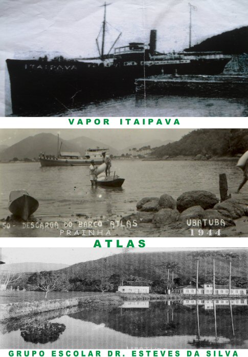 Itaipava, Atlas e Grupo Escolar Dr. Esteves da Silva. - Imagem: © Arquivo Nenê Velloso