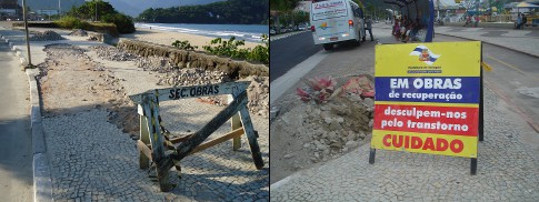 Sinalizao: Ubatuba x Caraguatatuba ( direita). - Imagem:  JCM e Marcos Guerra