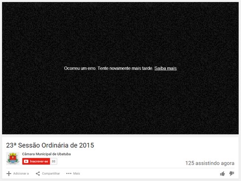 Do site da Câmara Municipal de Ubatuba, dia 18 de agosto de 2015, 21h19min.
