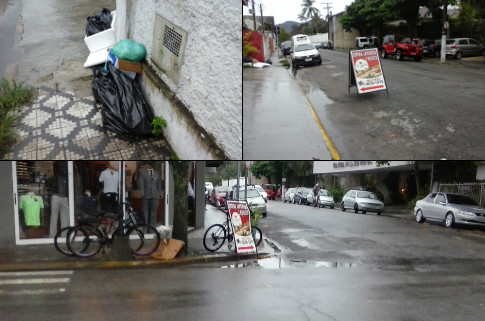 Rua Cel. Domiciano, Centro, Ubatuba, SP. Imagem: © UbaWeb