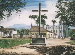 Cruzeiro de Anchieta em 1949 - Quadro de Wladimir Ferreira da Silva - 1997